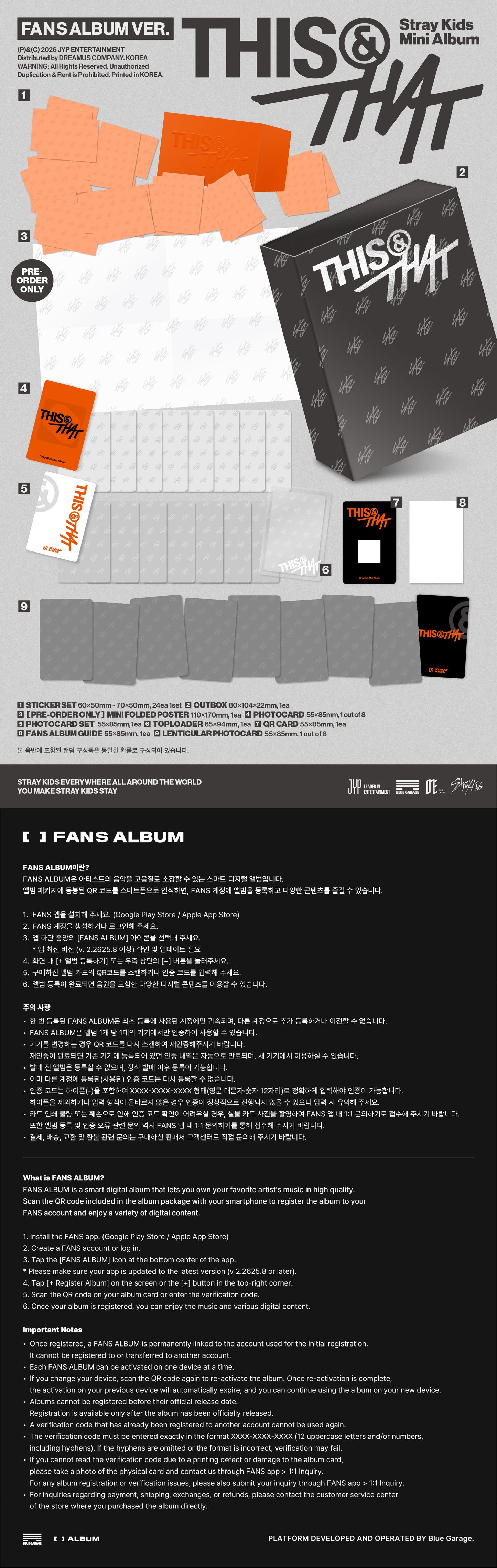 ⏰ Stray Kids - Mini Album[THIS & THAT] (FANS ALBUM VER.)