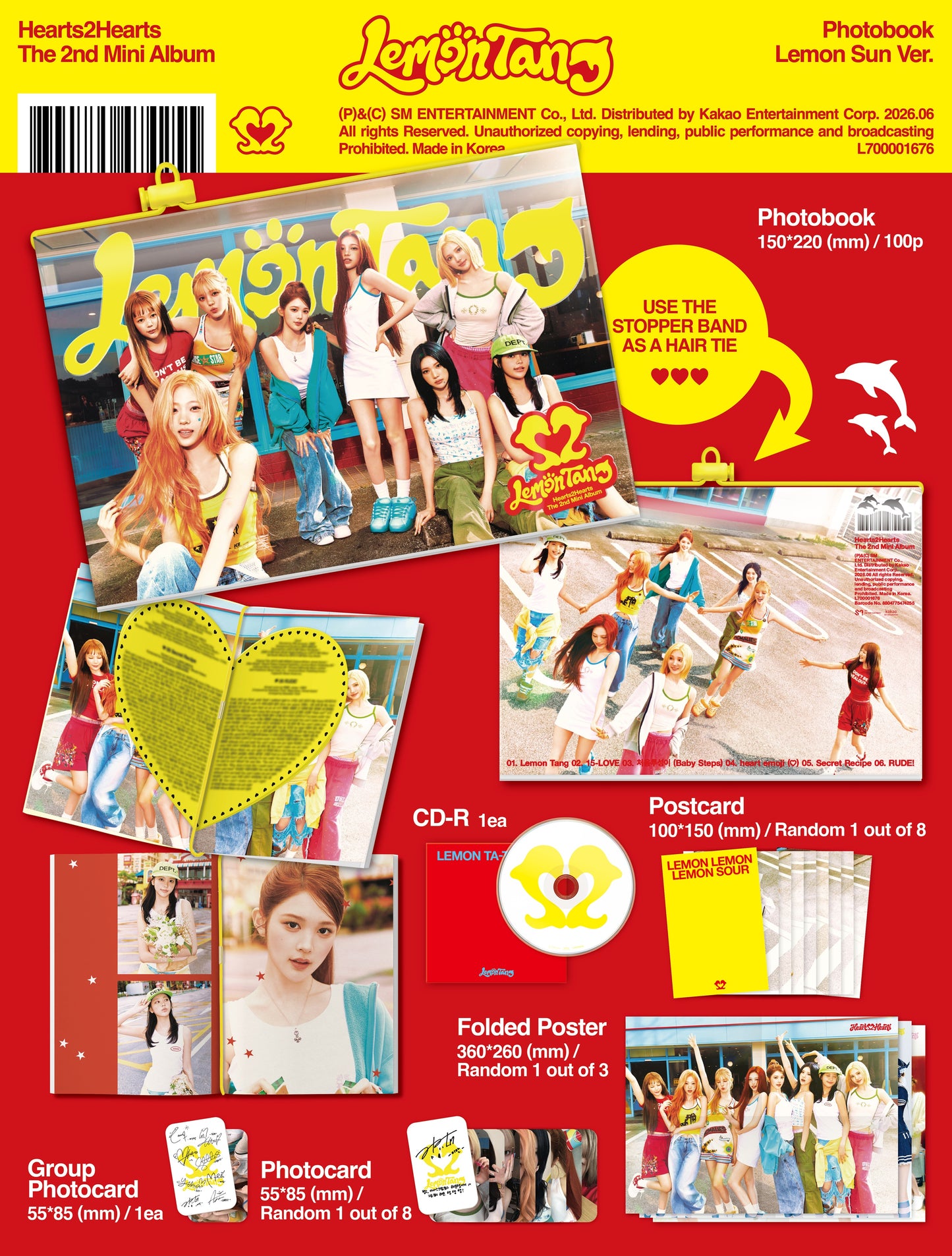 ⚠️Hearts2Hearts - 2ND MINI ALBUM [Lemon Tang] (Photobook Ver.)