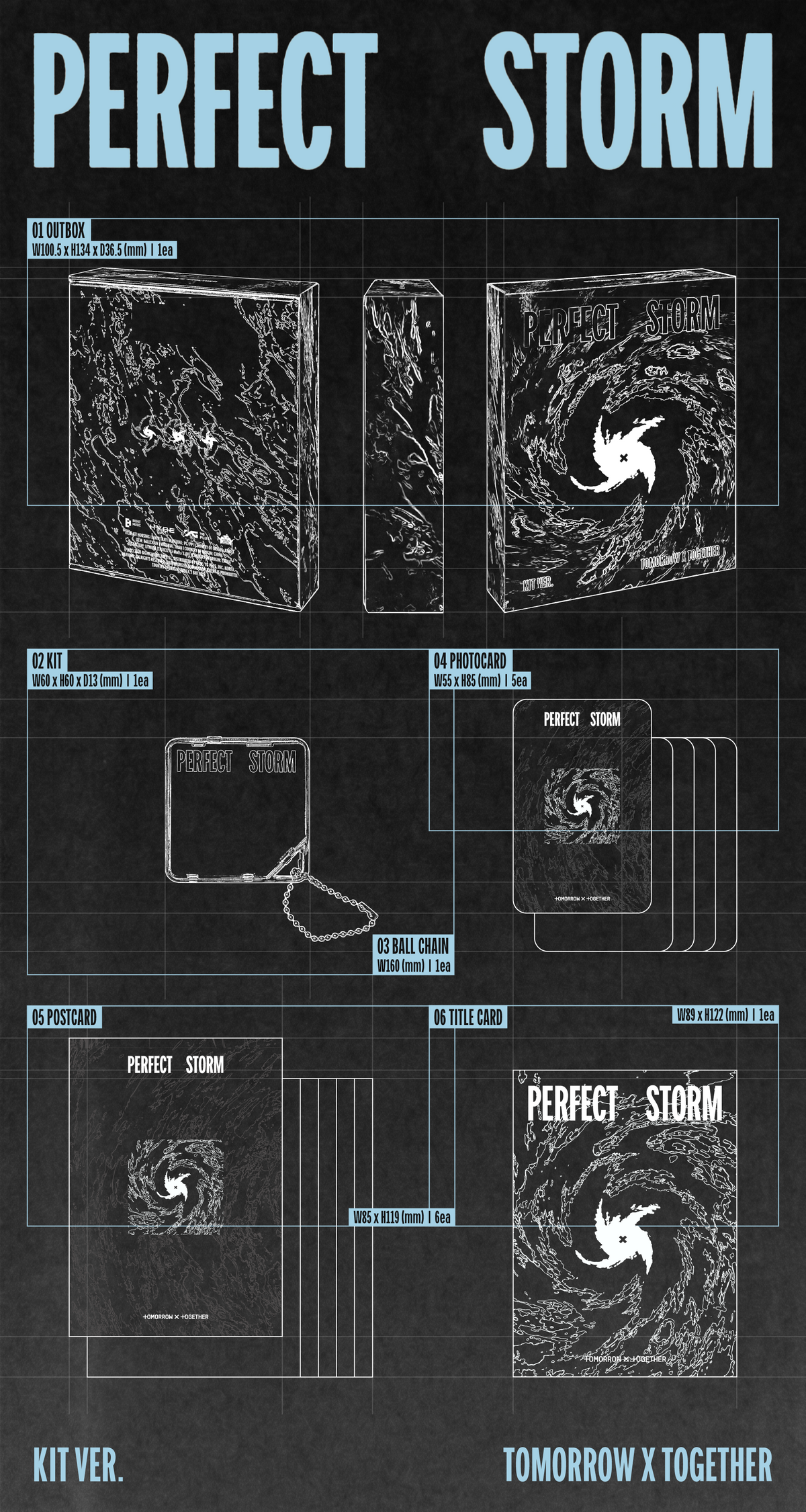 ⏰TOMORROW X TOGETHER - 9th Mini Album [PERFECT STORM] (KiT Ver.)
