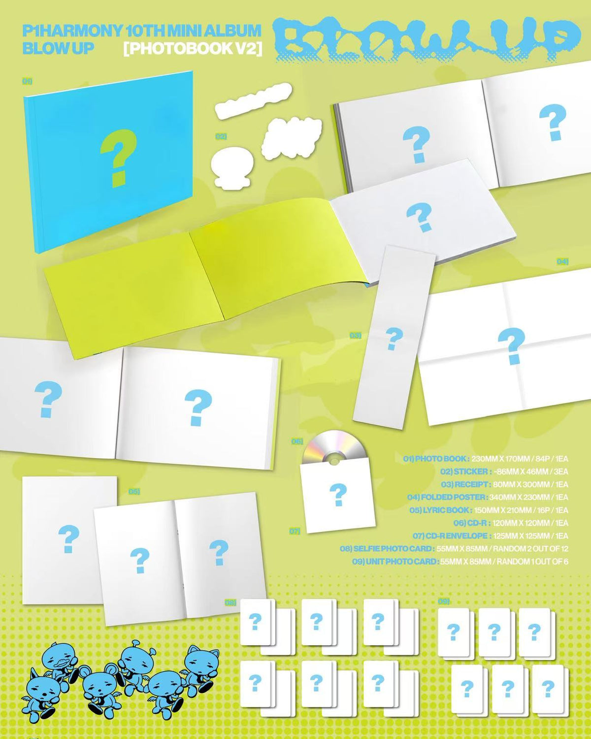 ⏰P1Harmony - 10th Mini Album [BLOW UP] (Photobook Ver.)