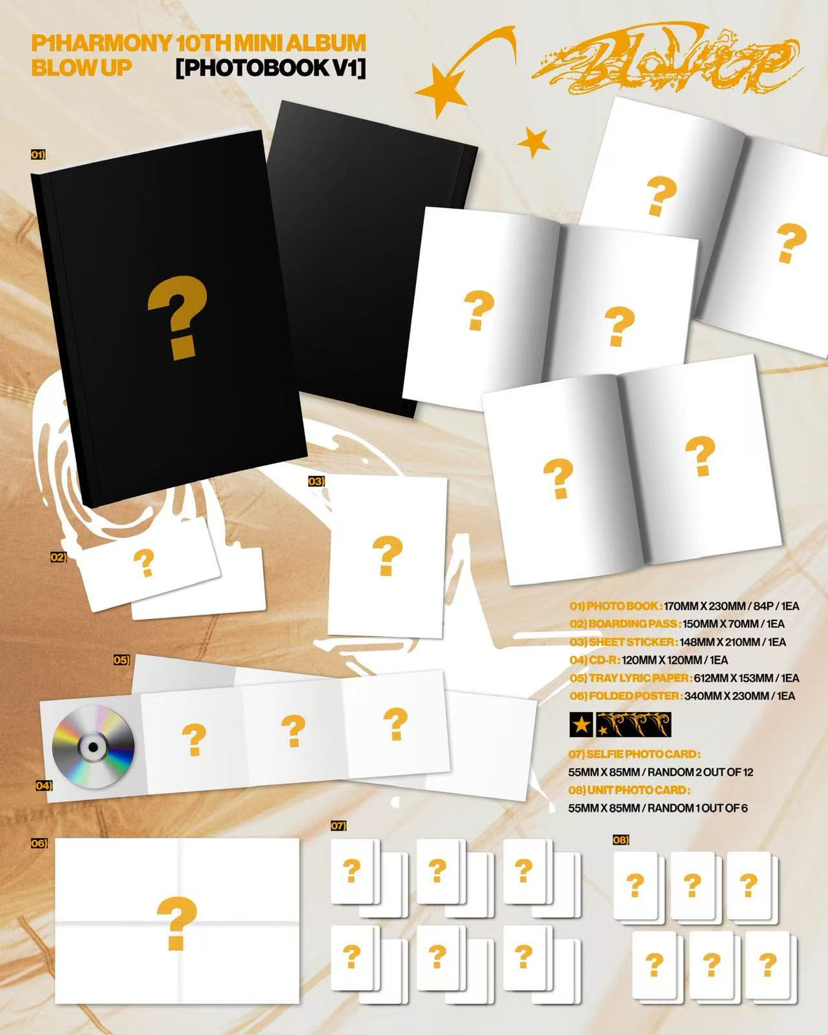 ⏰P1Harmony - 10th Mini Album [BLOW UP] (Photobook Ver.)