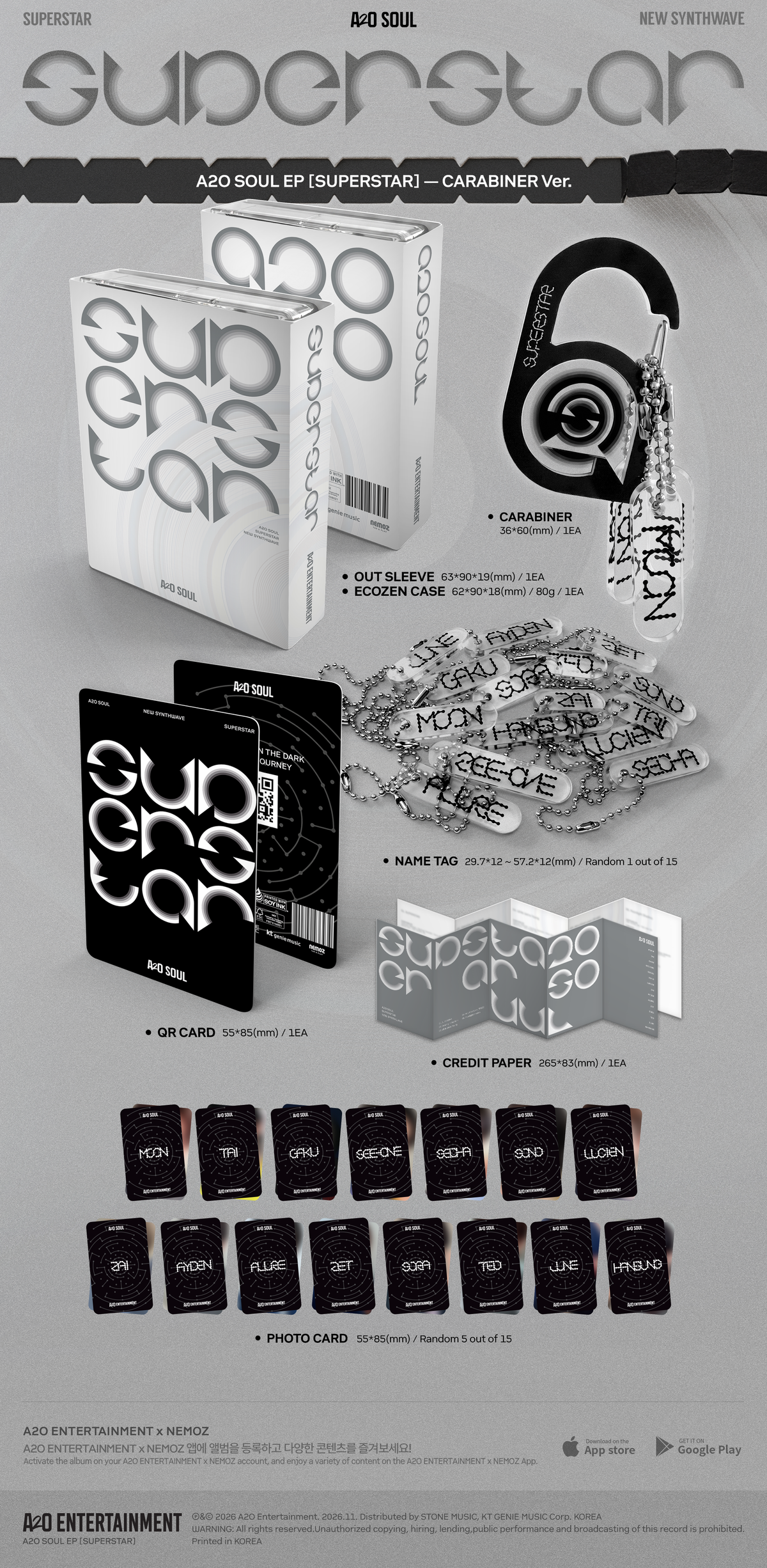 ⏰A2O SOUL - EP Album [SUPERSTAR] (CARABINER Ver.)