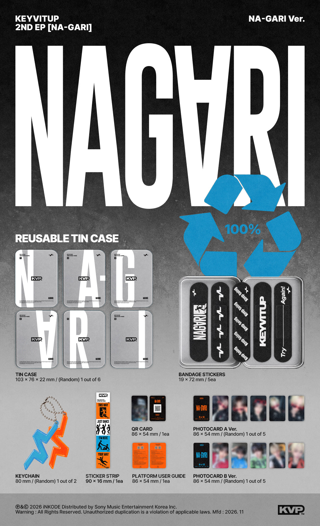 ⏰KEYVITUP - 2nd EP Album [NA-GARI] (NA-GARI Ver.)