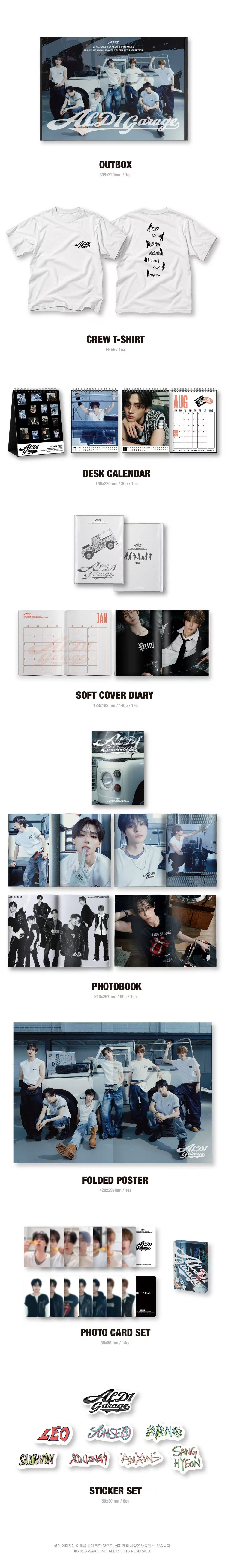 ⏰ALPHA DRIVE ONE - 2027 SEASON’S GREETINGS [ALD1 GARAGE (T-SHIRT VER.)]