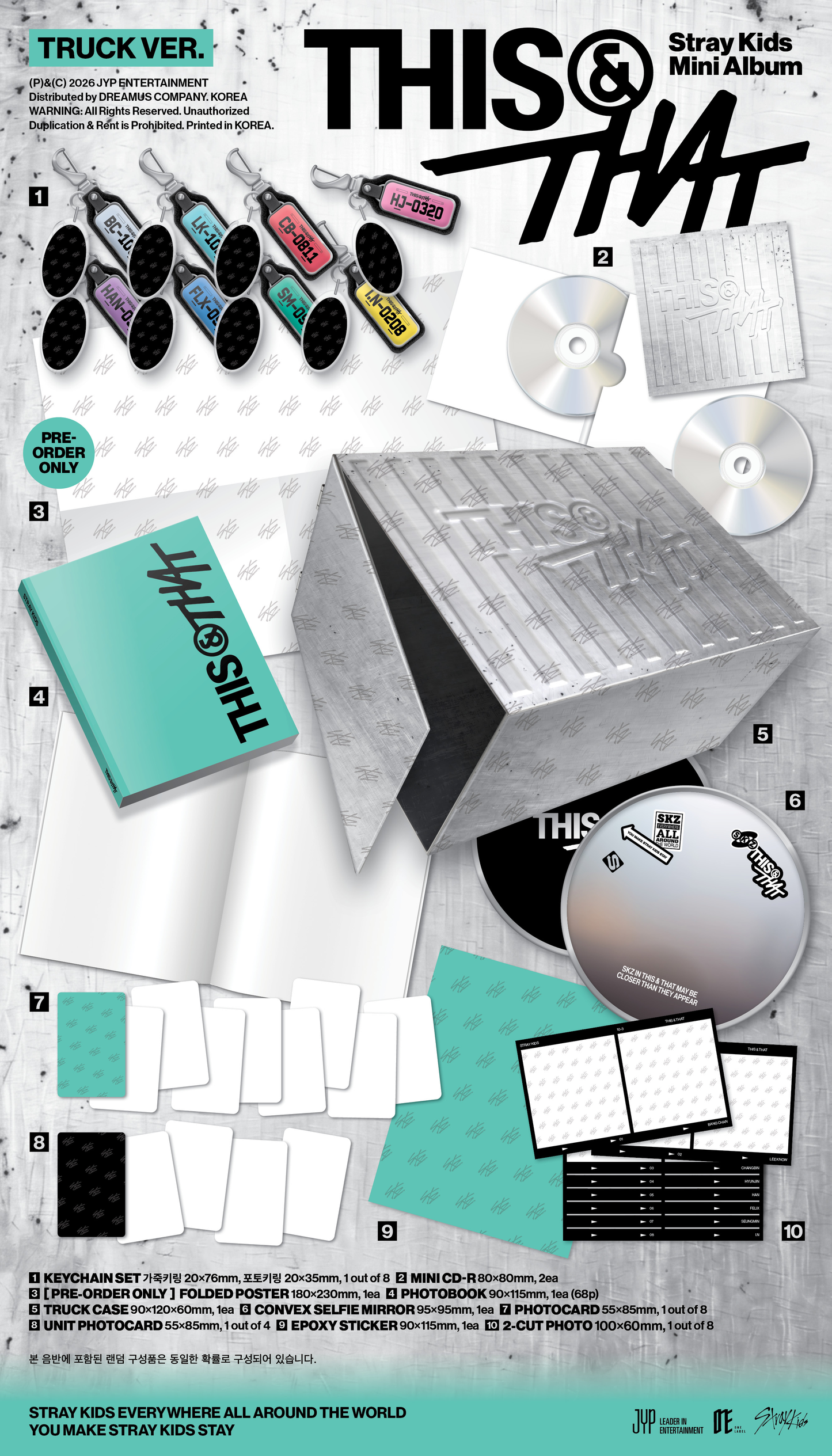 ⏰ Stray Kids - Mini Album[THIS & THAT] (TRUCK VER.)