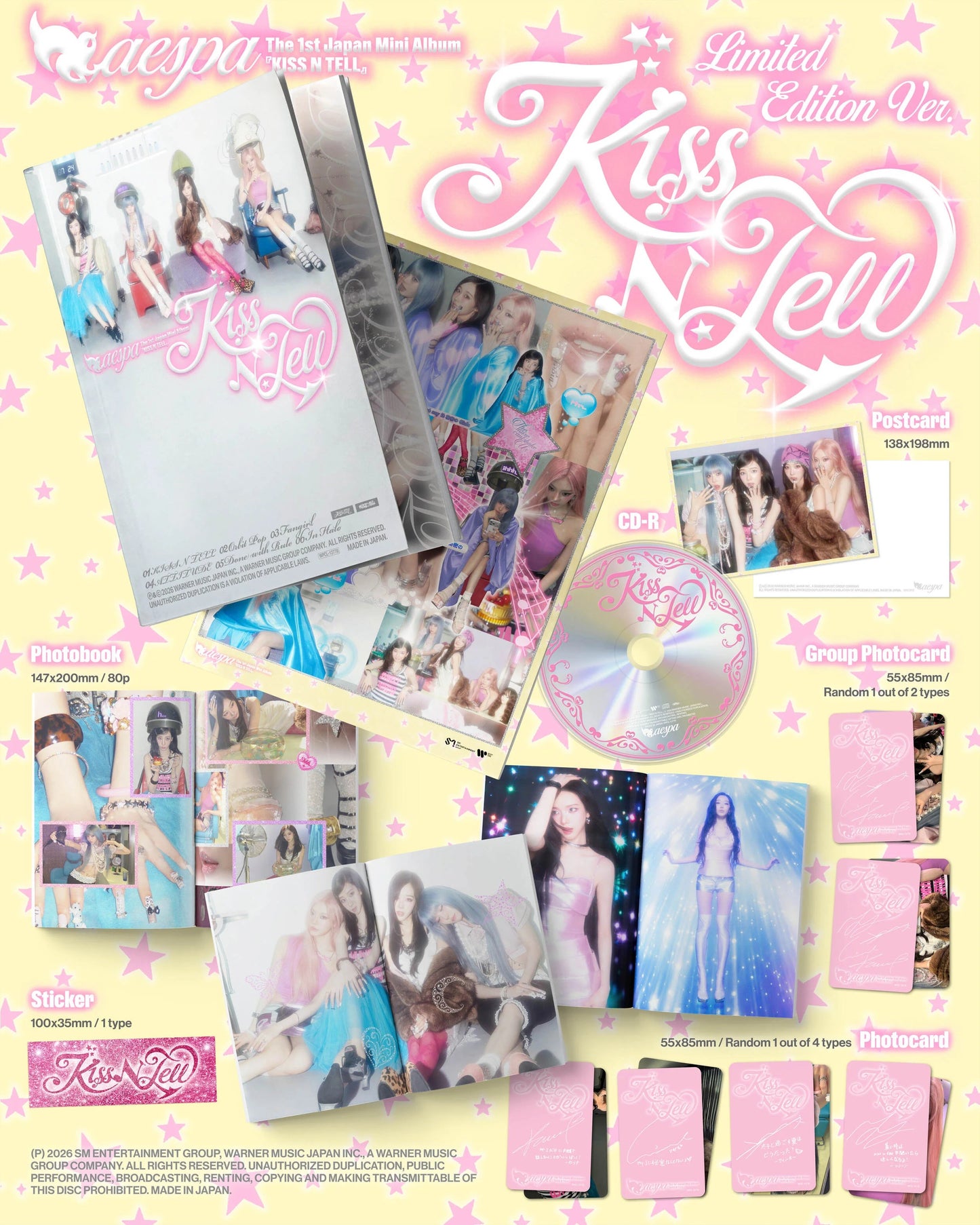 ⏰ aespa - The 1st Japan Mini Album [Kiss N Tell] (Limited Edition Ver.)