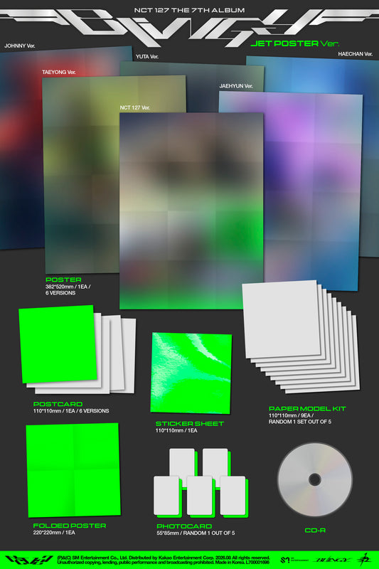 ⏰ NCT 127 - The 7th Album [BLINGY] (JET Poster Ver.)