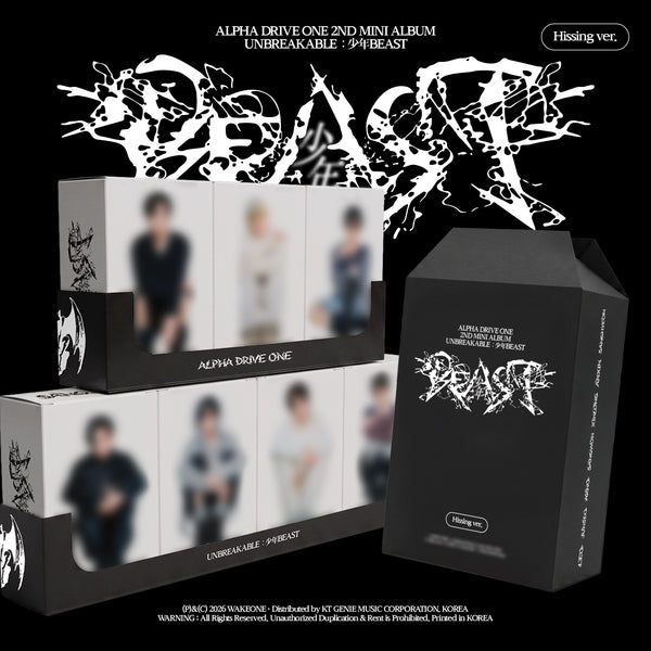 ⏰ALPHA DRIVE ONE - 2nd Mini Album [UNBREAKABLE : 少年BEAST] (Hissing Ver.)