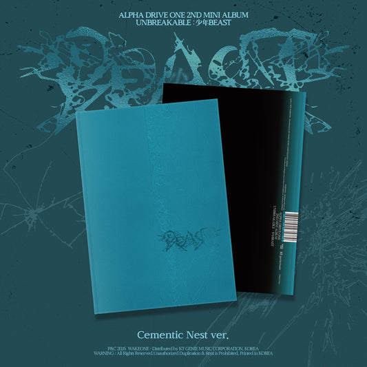 🚗ALPHA DRIVE ONE - 2nd Mini Album [UNBREAKABLE : 少年BEAST] (Cementic Nest ver.)