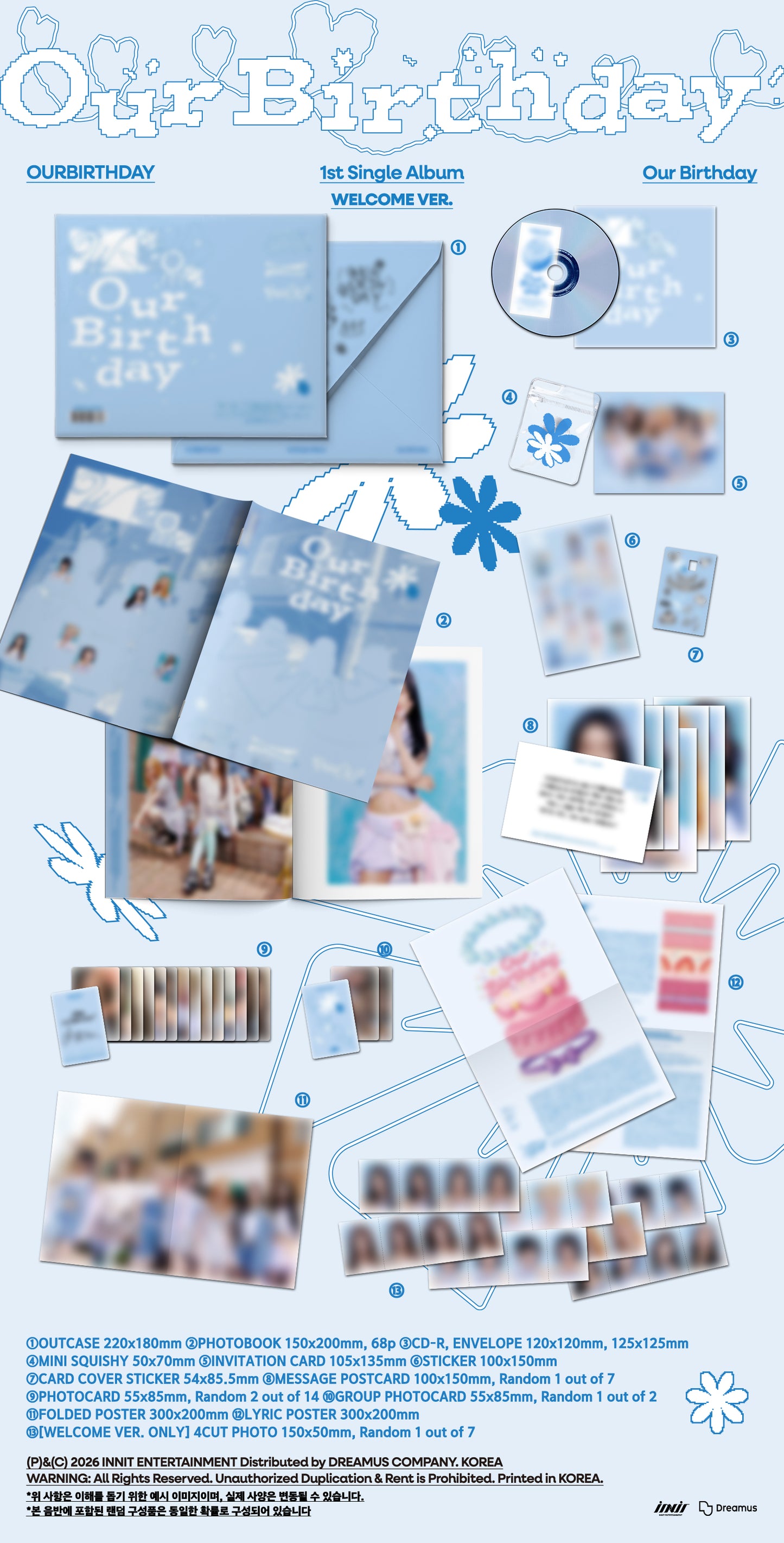 ⏰ OURBIRTHDAY - 1st Single Album [Our Birthday] (PHOTOBOOK VER.)