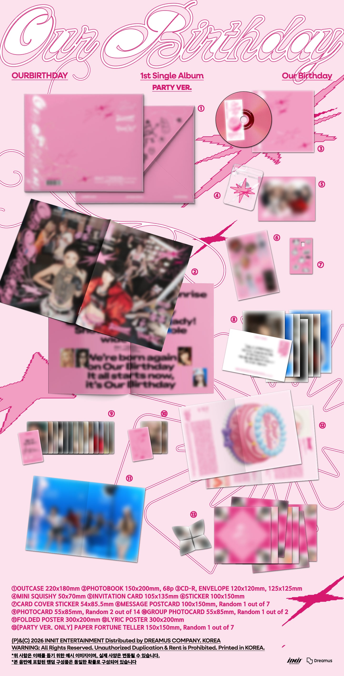 ⏰ OURBIRTHDAY - 1st Single Album [Our Birthday] (PHOTOBOOK VER.)
