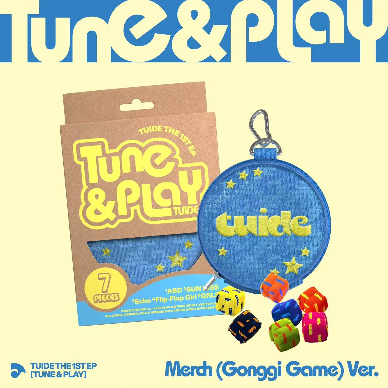 ⏰TUIDE - TUIDE The 1st EP [TUNE & PLAY] (Merch (Gonggi Game) ver.）