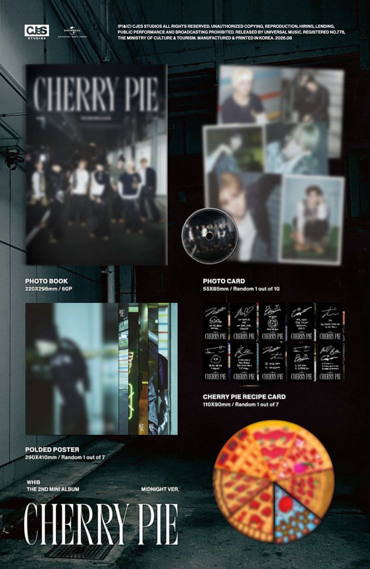 WHIB - The 2nd Mini Album [CHERRY PIE] （MIDNIGHT ver.）