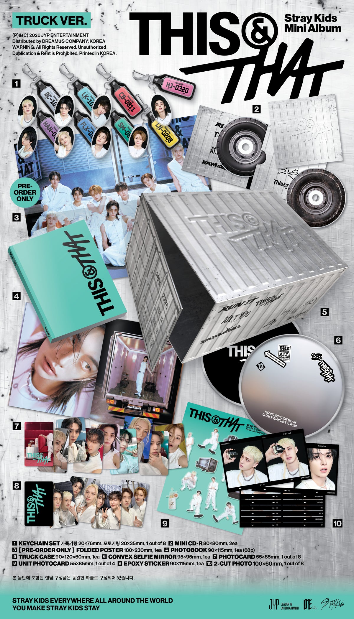 🚗Stray Kids - Mini Album[THIS & THAT] (TRUCK VER.)