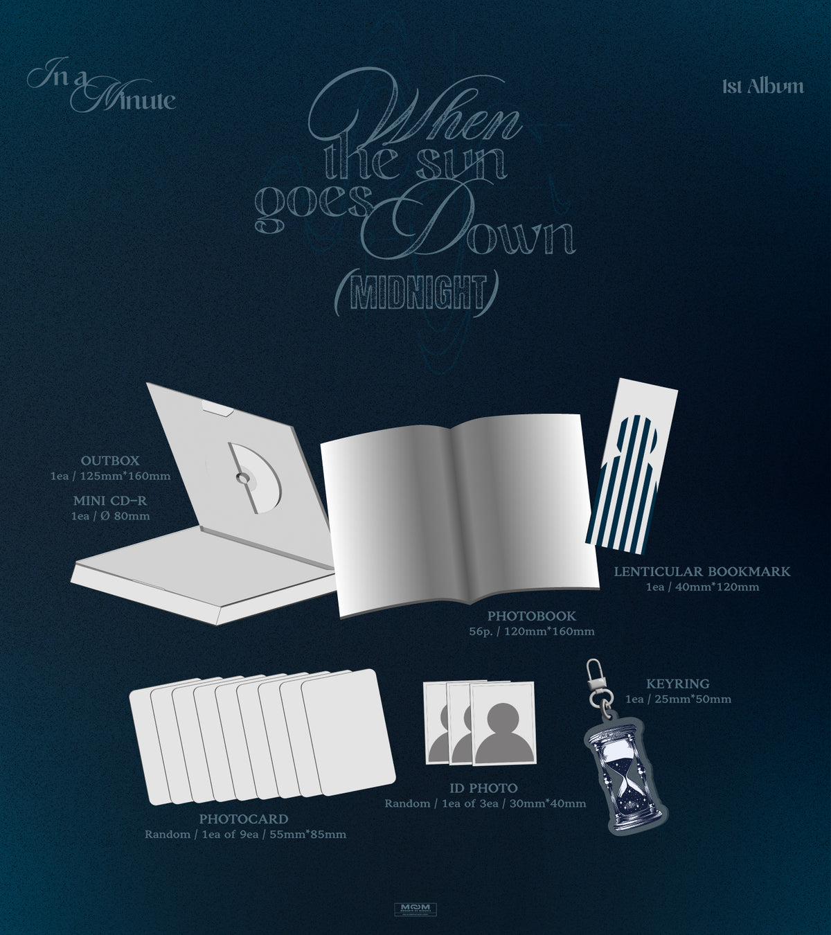 IN A MINUTE - 1st Album[When the sun goes down : Midnight] (Midnight Ver.)
