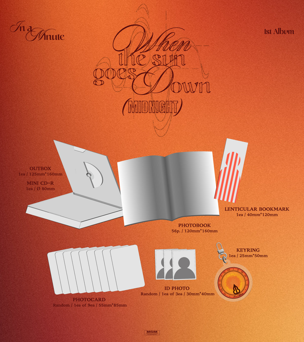 IN A MINUTE - 1st Album[When the sun goes down : Midnight] (Sunset Ver.)