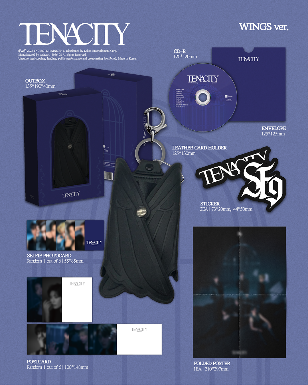 SF9 - 2nd Album[TENACITY] (WINGS Ver.)