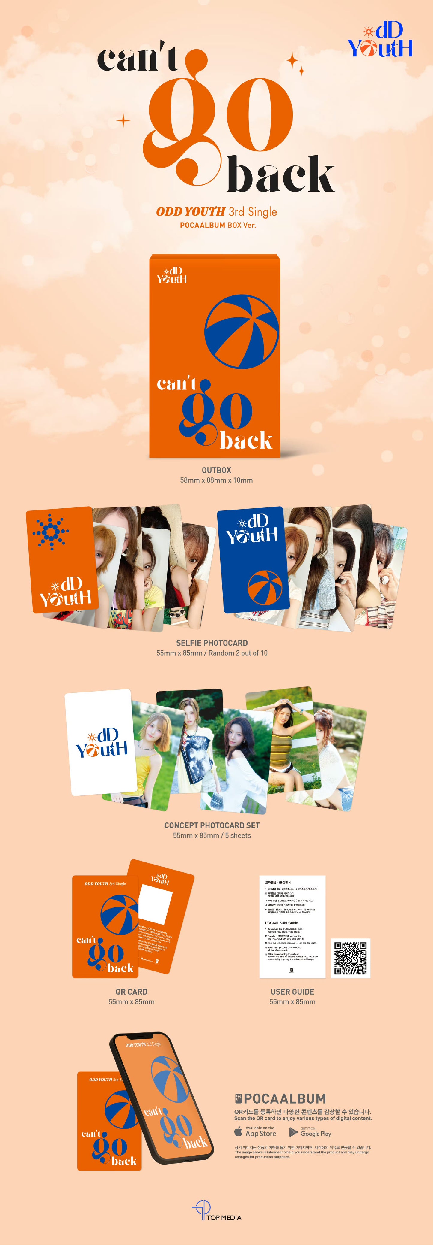ODD YOUTH - 3rd Single [can't go back] (POCAALBUM BOX Ver.)