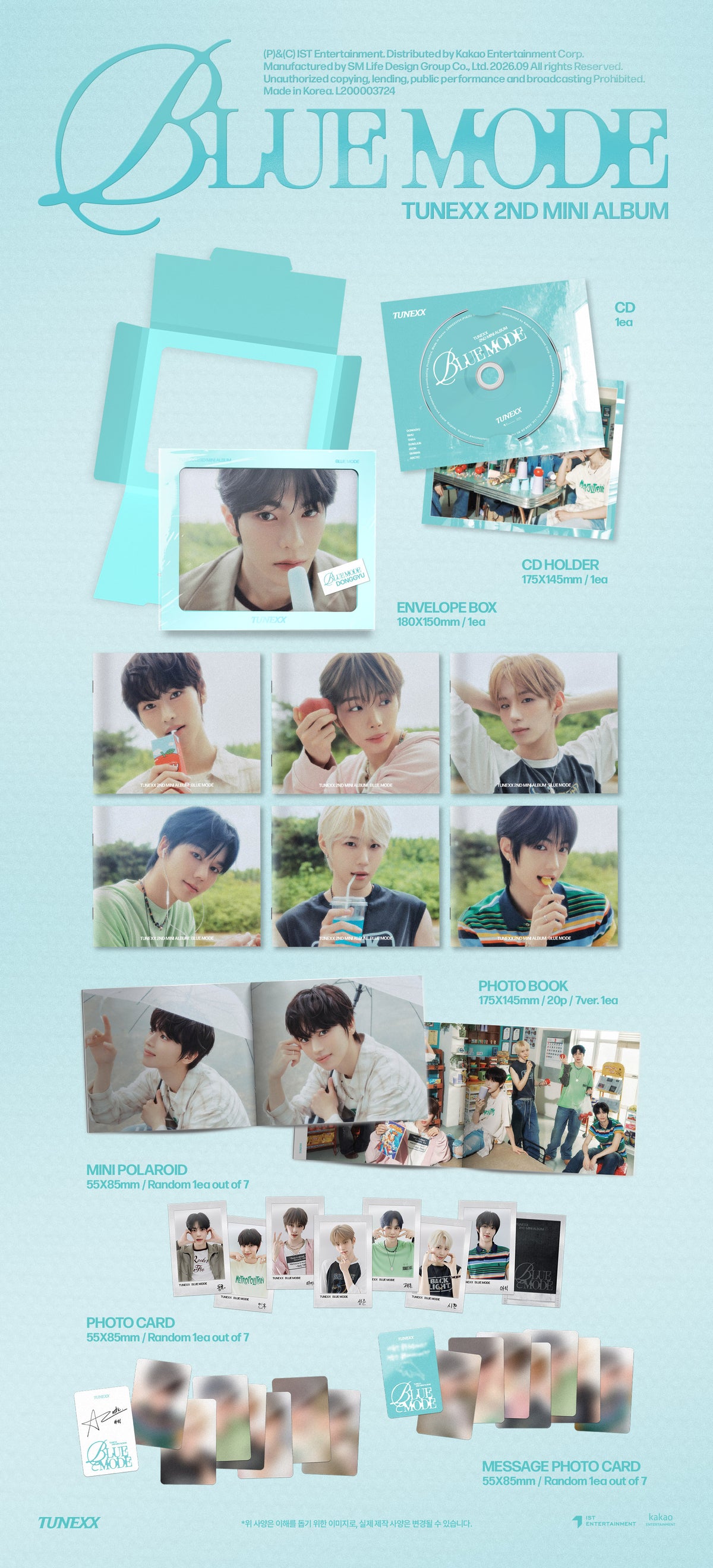 TUNEXX - 2ND MINI ALBUM [BLUE MODE] (INDIVIDUAL MODE ver.)