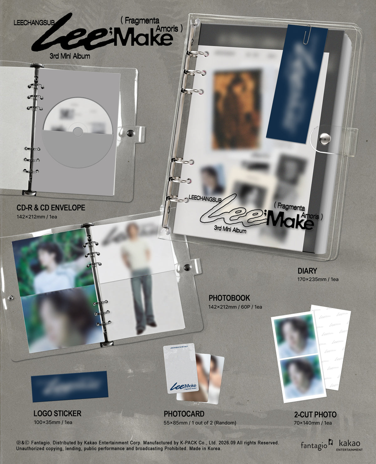 LEECHANGSUB - 3rd Mini Album [Lee;Make (Fragmenta Amoris)]
