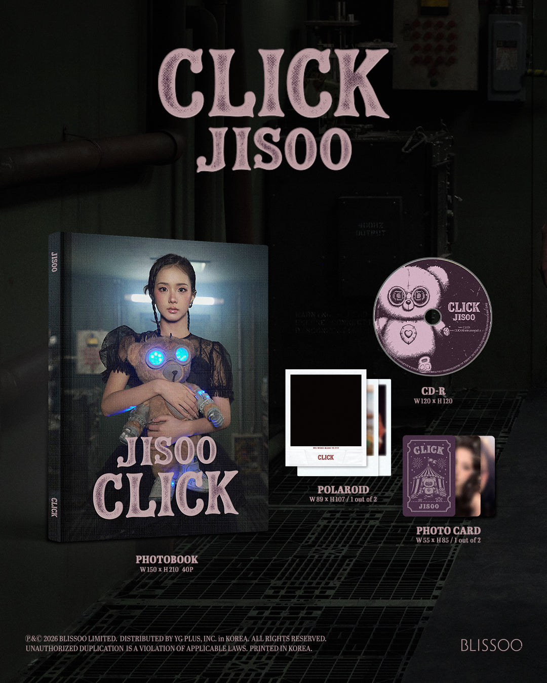 JISOO - Single Album [CLICK] (PHOTOBOOK VER.)