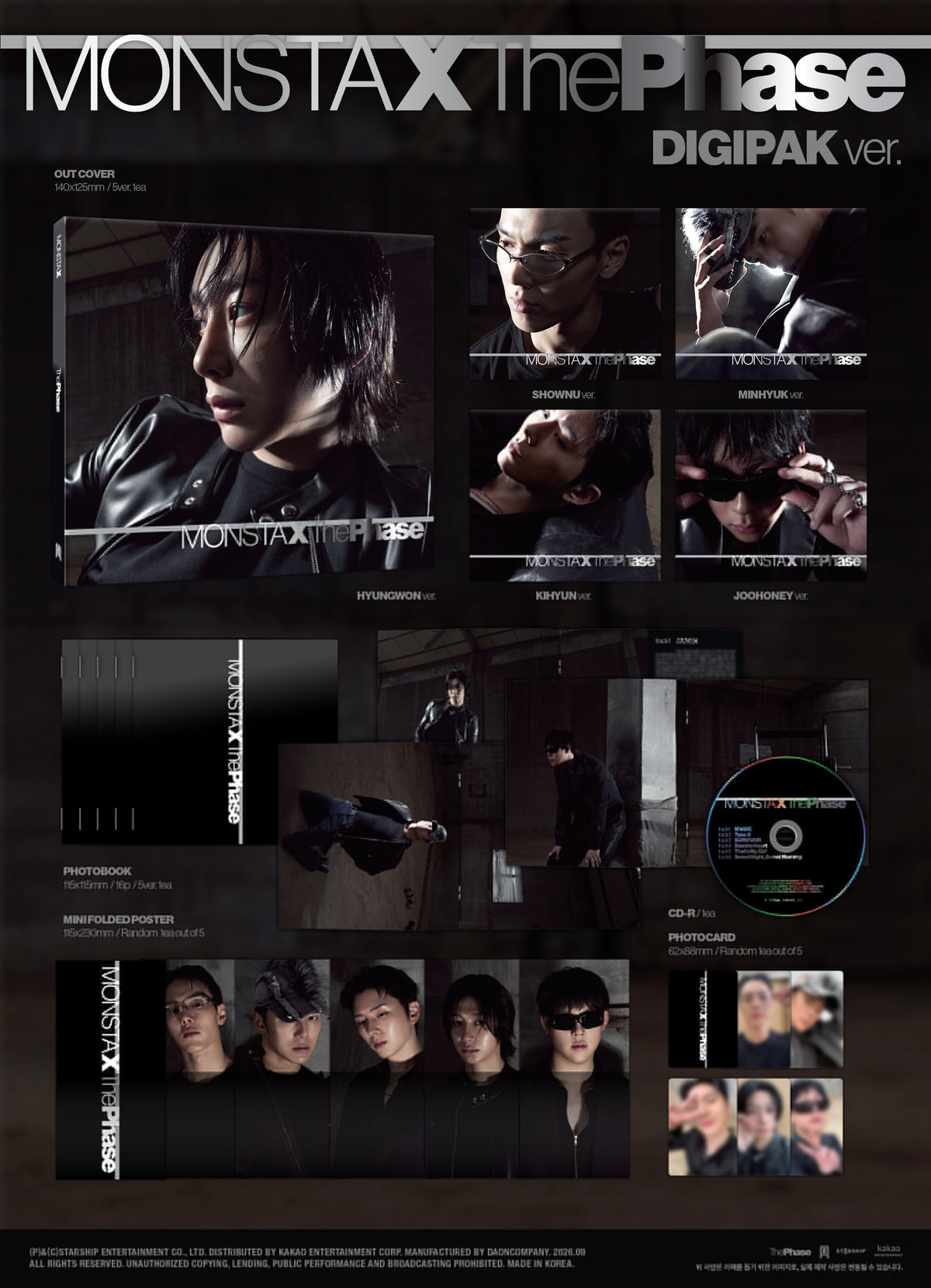 MONSTA X - EP [The Phase] (DIGIPAK ver.)