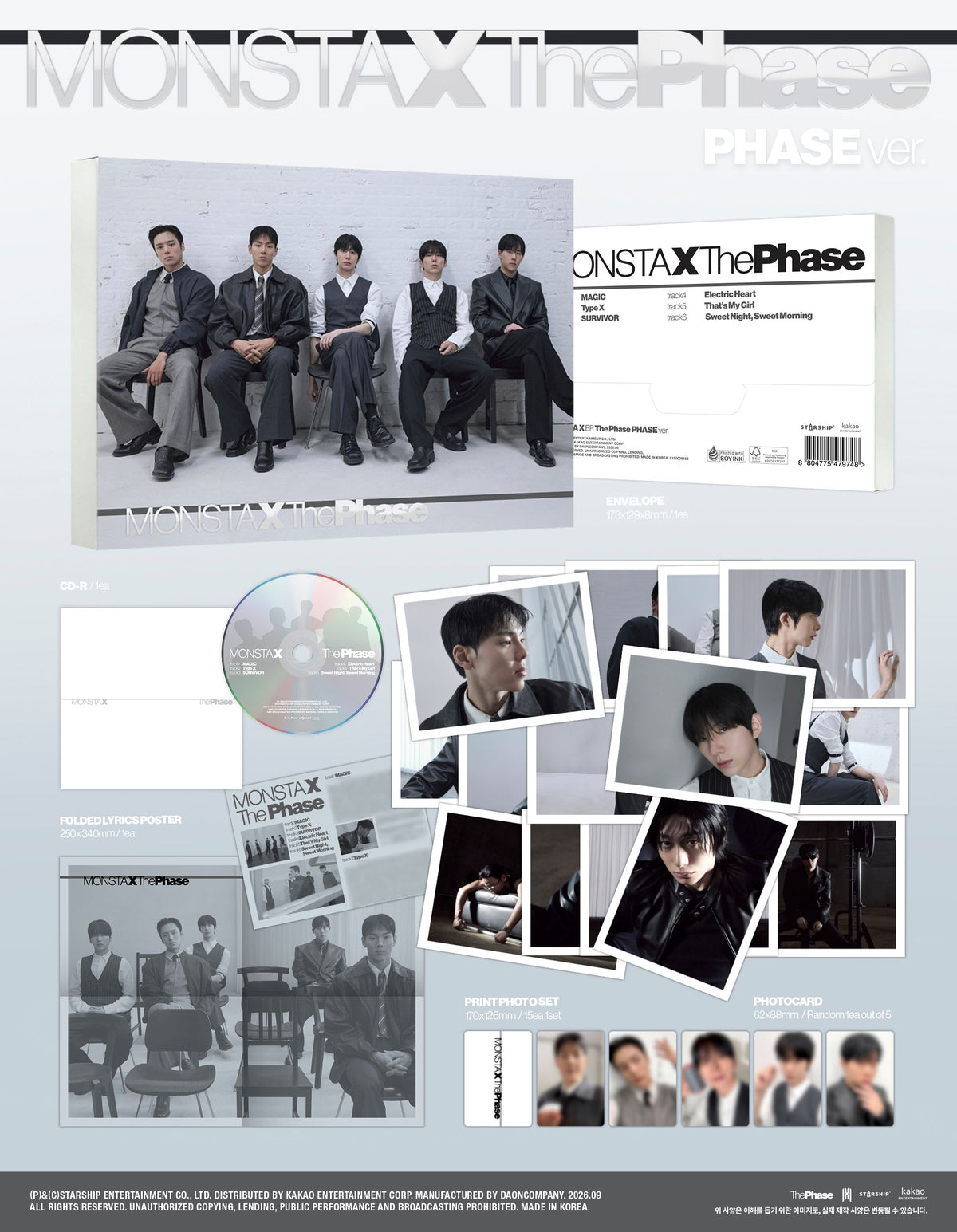MONSTA X - EP [The Phase] (PHASE ver.)