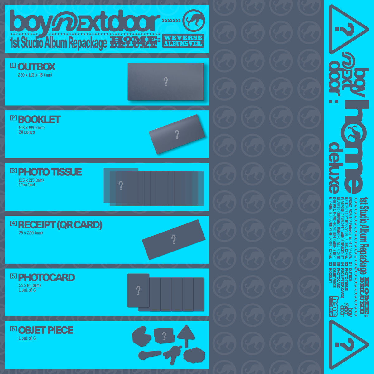 ⏰BOYNEXTDOOR - 1st Studio Album Repackage [HOME: DELUXE] (Weverse Albums ver.)