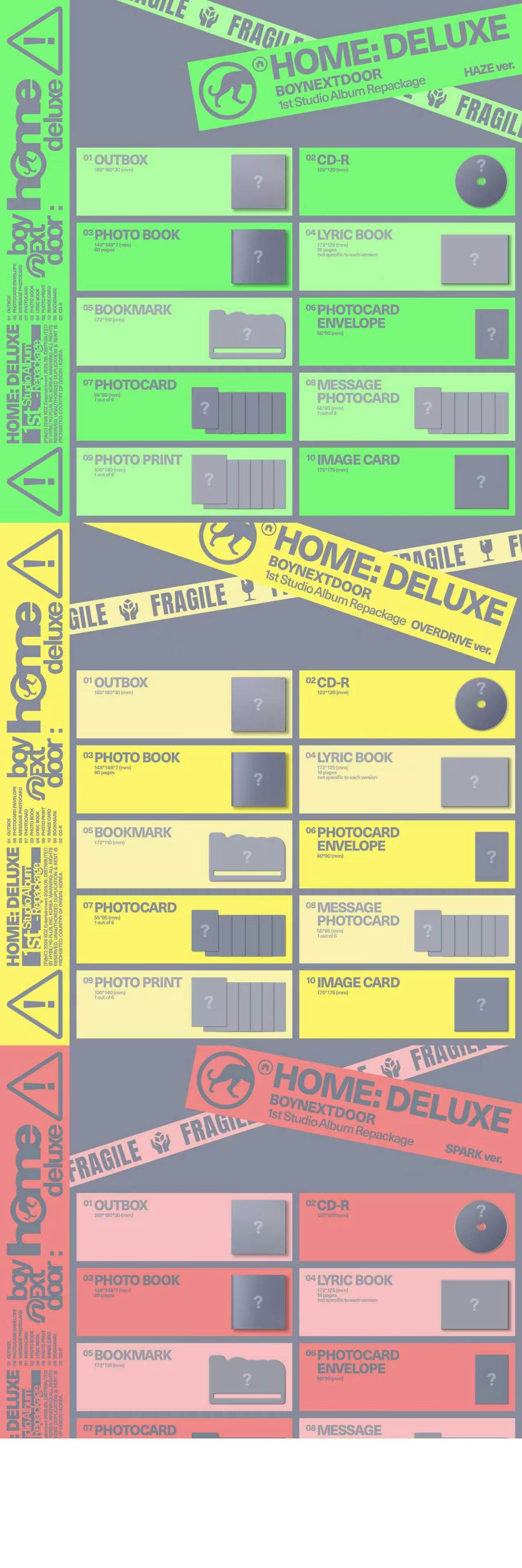 ⏰BOYNEXTDOOR - 1st Studio Album Repackage [HOME: DELUXE] Random