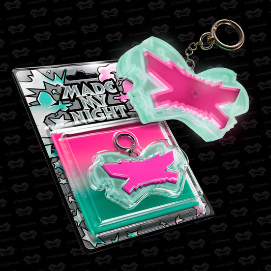 ⏰LE SSERAFIM - 2nd Single Album [Made My Night] (Clicker Keychain (Pink ver.))