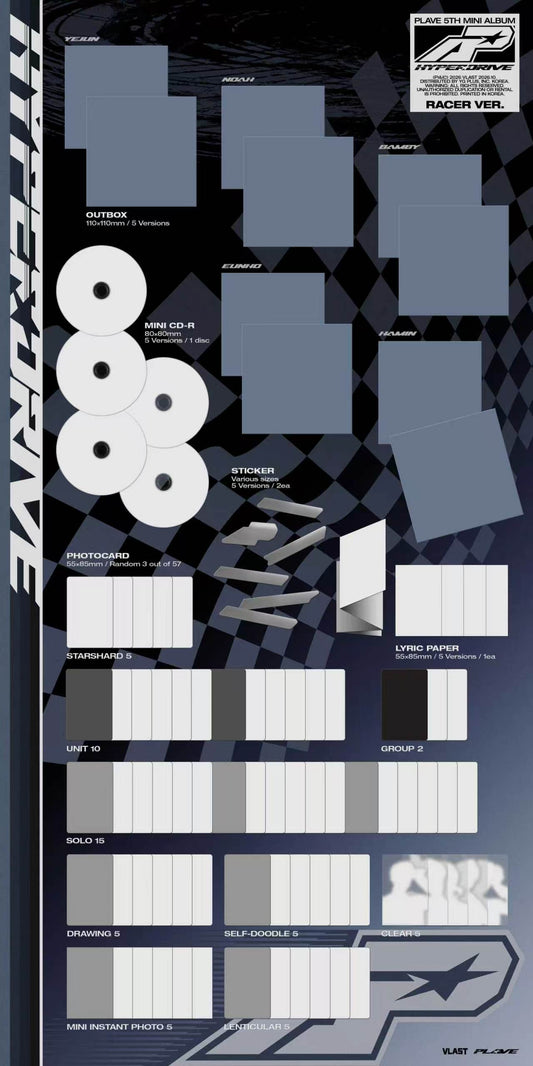 ⏰PLAVE - 5th Mini Album [HYPERDRIVE] (Racer Ver.)
