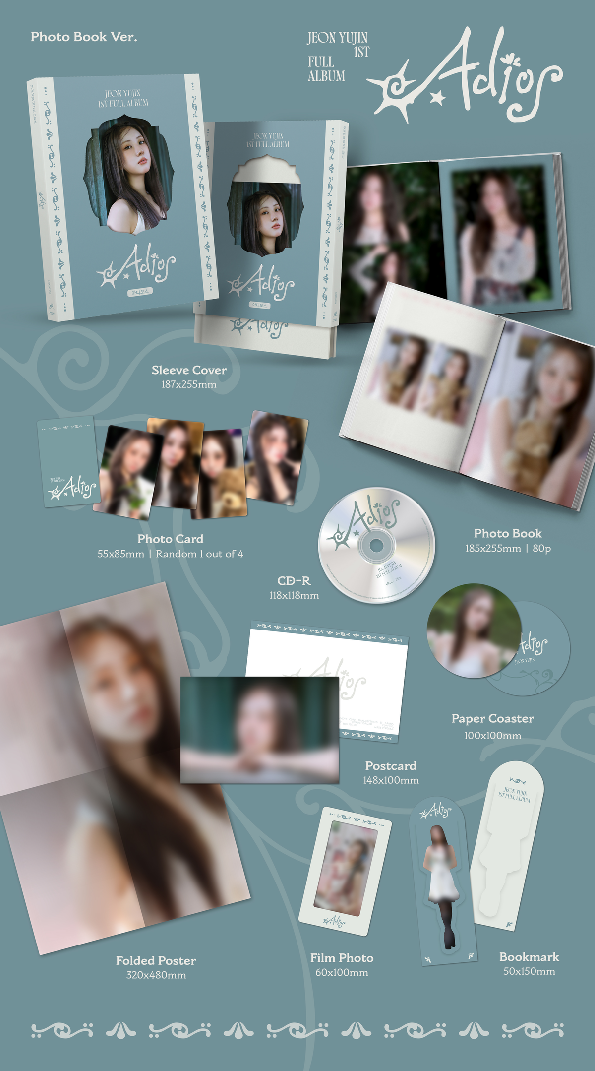 ⏰JEON YUJIN - 1ST FULL ALBUM [Adios] (Photo Book Ver.)