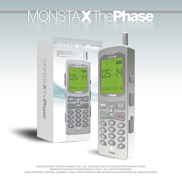 ⏰MONSTA X - EP Album [The Phase] (MX-0514 Table Clock Ver.)