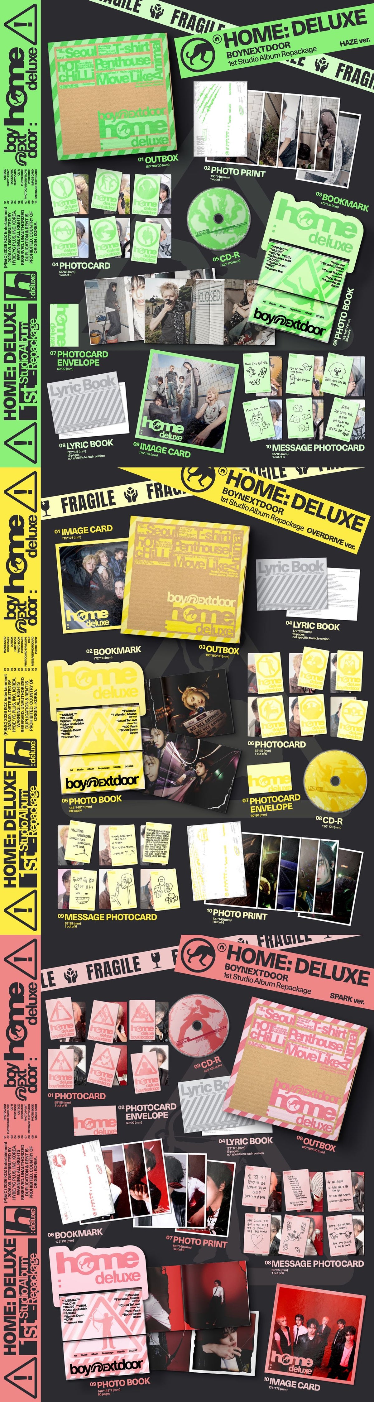 BOYNEXTDOOR - 1st Studio Album Repackage [HOME: DELUXE] Random