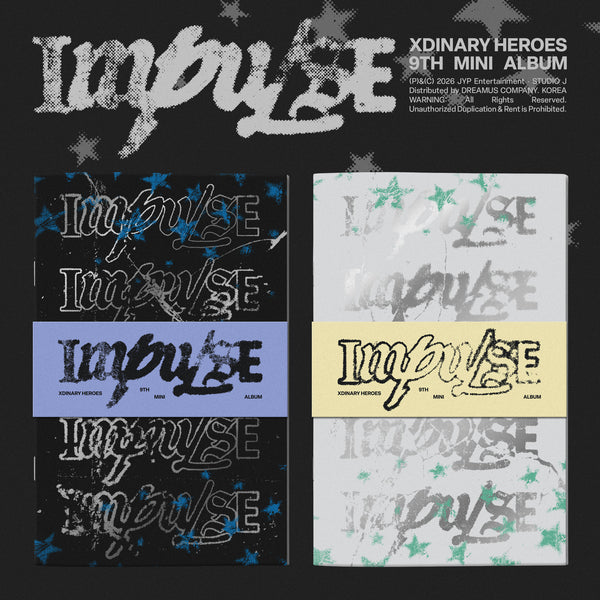 ⏰ Xdinary Heroes - 9th Mini Album [IMPULSE] (BACKSTAGE Ver. / Band of Outsiders Ver.)Random