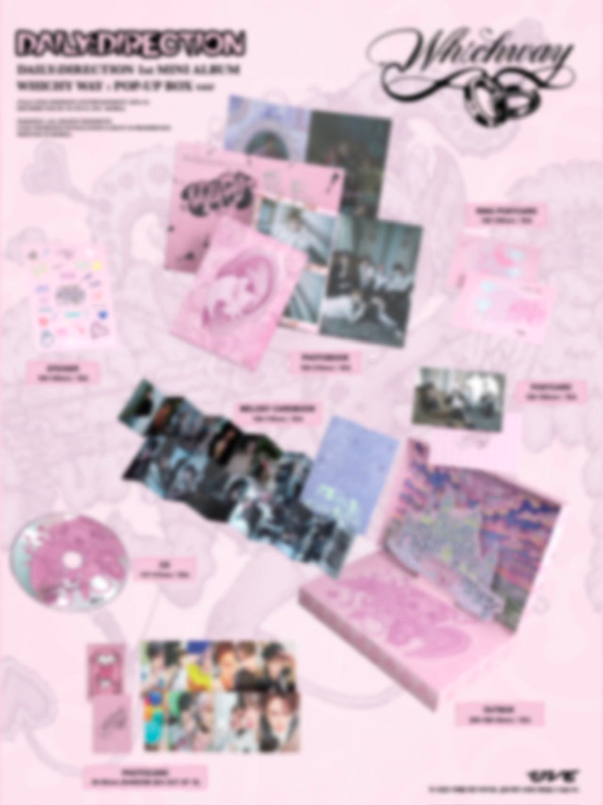 ⏰DAILY:DIRECTION - 1st MINI ALBUM [WHICH WAY] (Pop-up ver / Photobook ver)Random