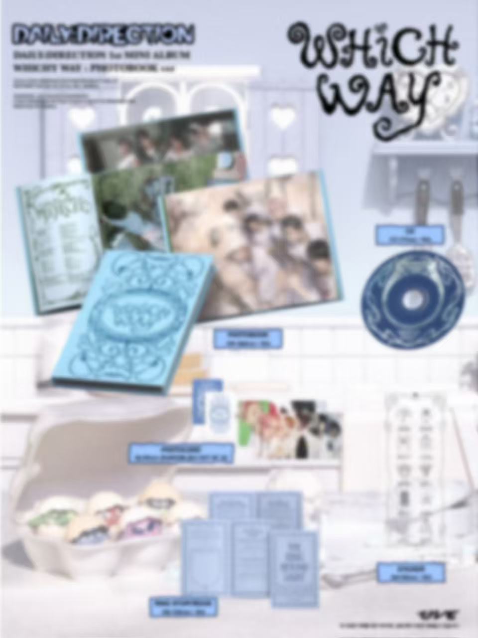 ⏰DAILY:DIRECTION - 1st MINI ALBUM [WHICH WAY] (Pop-up ver / Photobook ver)Random