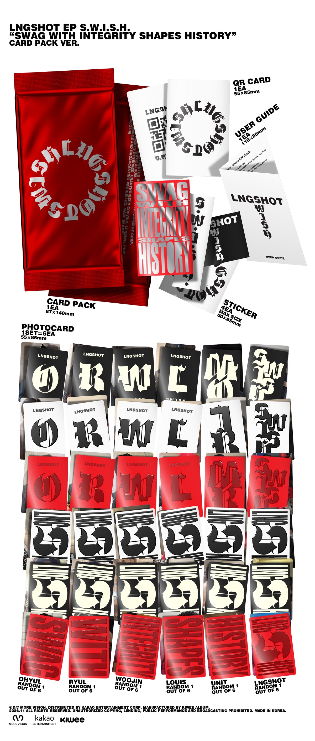 ⏰ LNGSHOT - EP [S.W.I.S.H.]  (Card Pack Ver.)