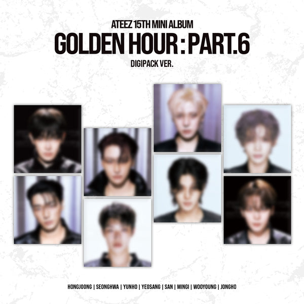 ⏰ATEEZ - 15TH MINI ALBUM [GOLDEN HOUR : Part.6] (DIGIPACK VER.)