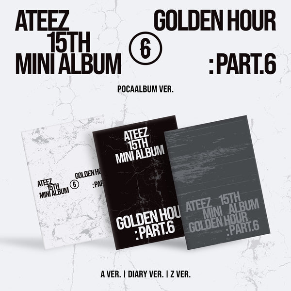 ⏰ATEEZ - 15TH MINI ALBUM [GOLDEN HOUR : Part.6]  (POCAALBUM Ver.)
