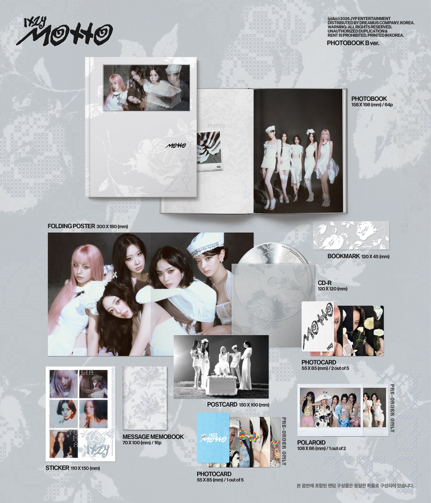 🚗ITZY - [Motto] (PHOTOBOOK A/B/C Ver.)random
