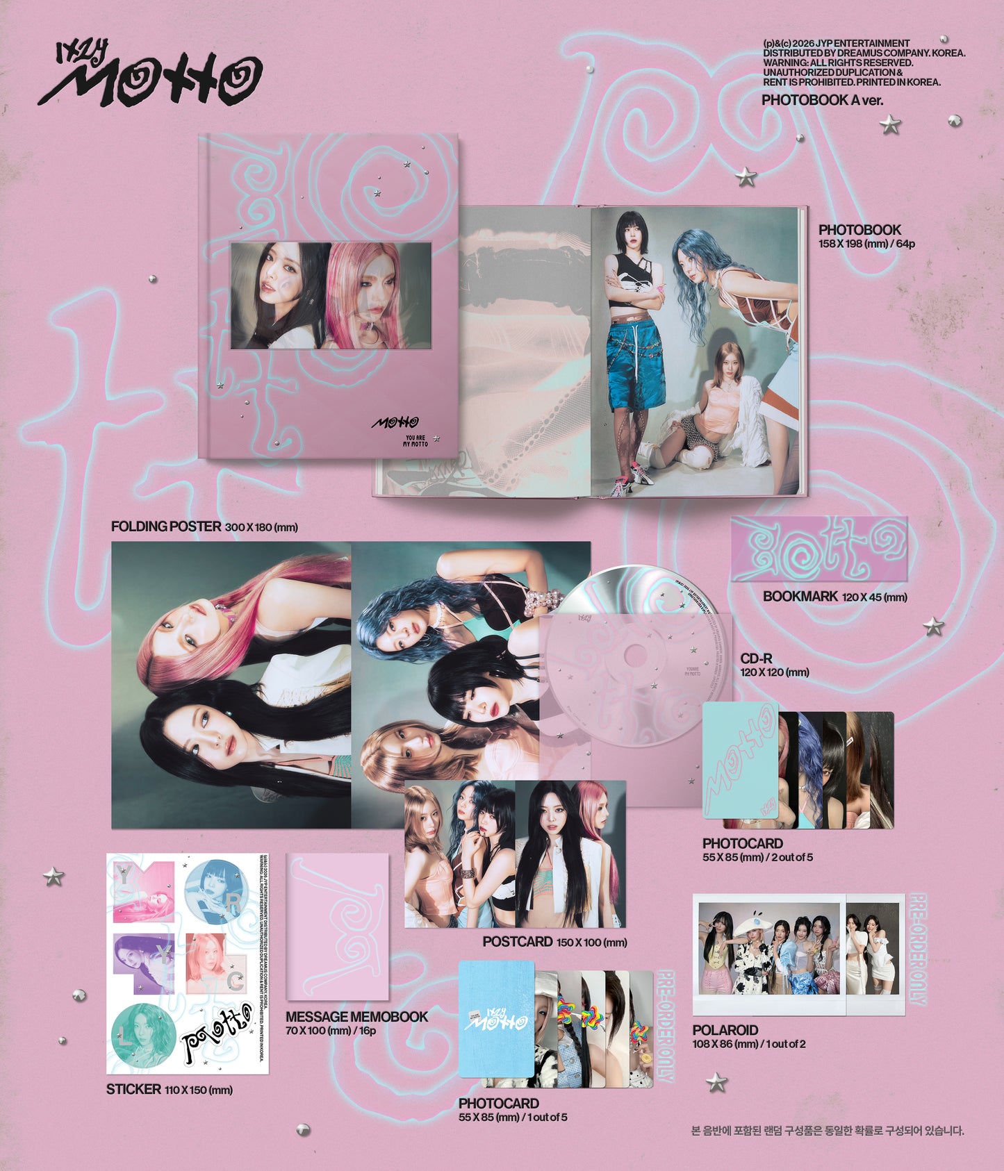 🚗ITZY - [Motto] (PHOTOBOOK A/B/C Ver.)random