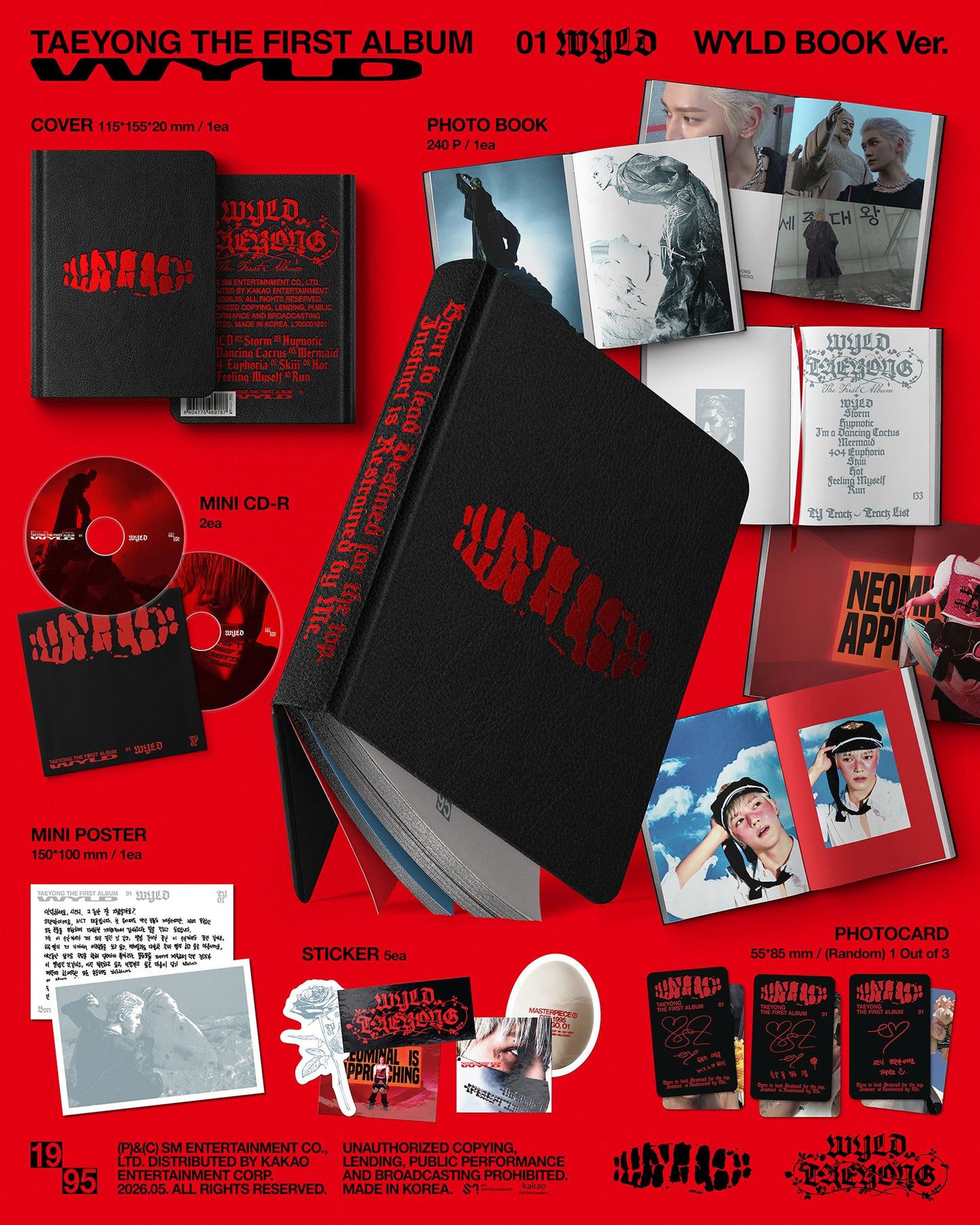 TAEYONG - 1ST FULL ALBUM [WYLD](WYLD BOOK Ver.)