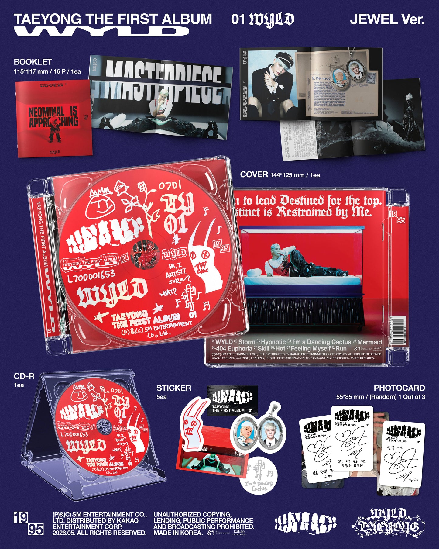 TAEYONG - 1ST FULL ALBUM [WYLD] (Jewel Case Ver.)