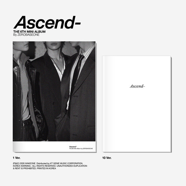 ZEROBASEONE - The 6th Mini Album [Ascend-] ((1 Ver/10 Ver.)random
