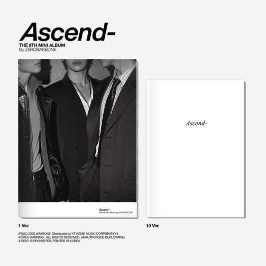 ZEROBASEONE - The 6th Mini Album [Ascend-] ((1 Ver/10 Ver.)random