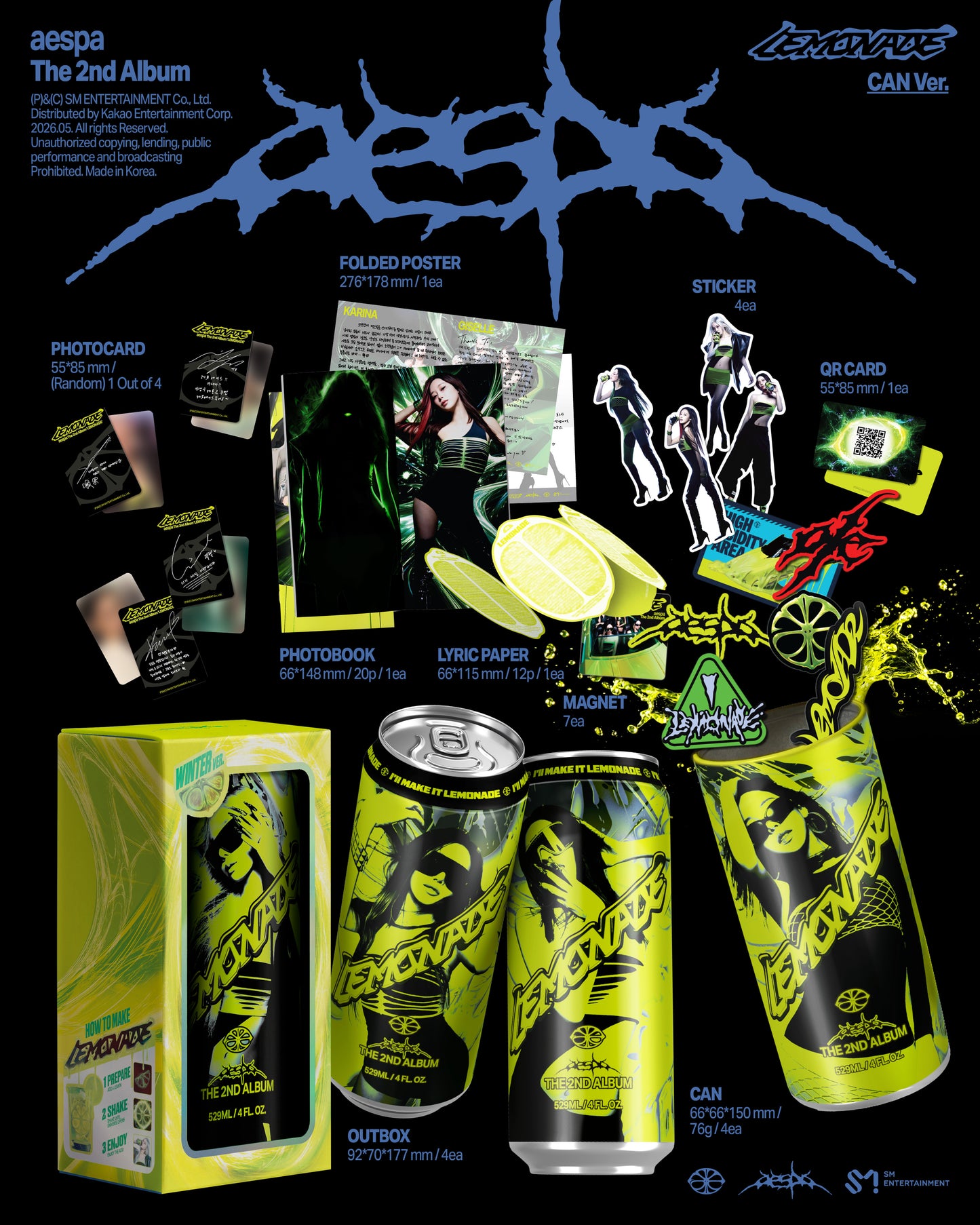 aespa - 2ND FULL ALBUM [LEMONADE](CAN Ver.)random