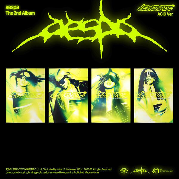 ⚠️aespa - 2ND FULL ALBUM [LEMONADE] (ACID Ver.)random