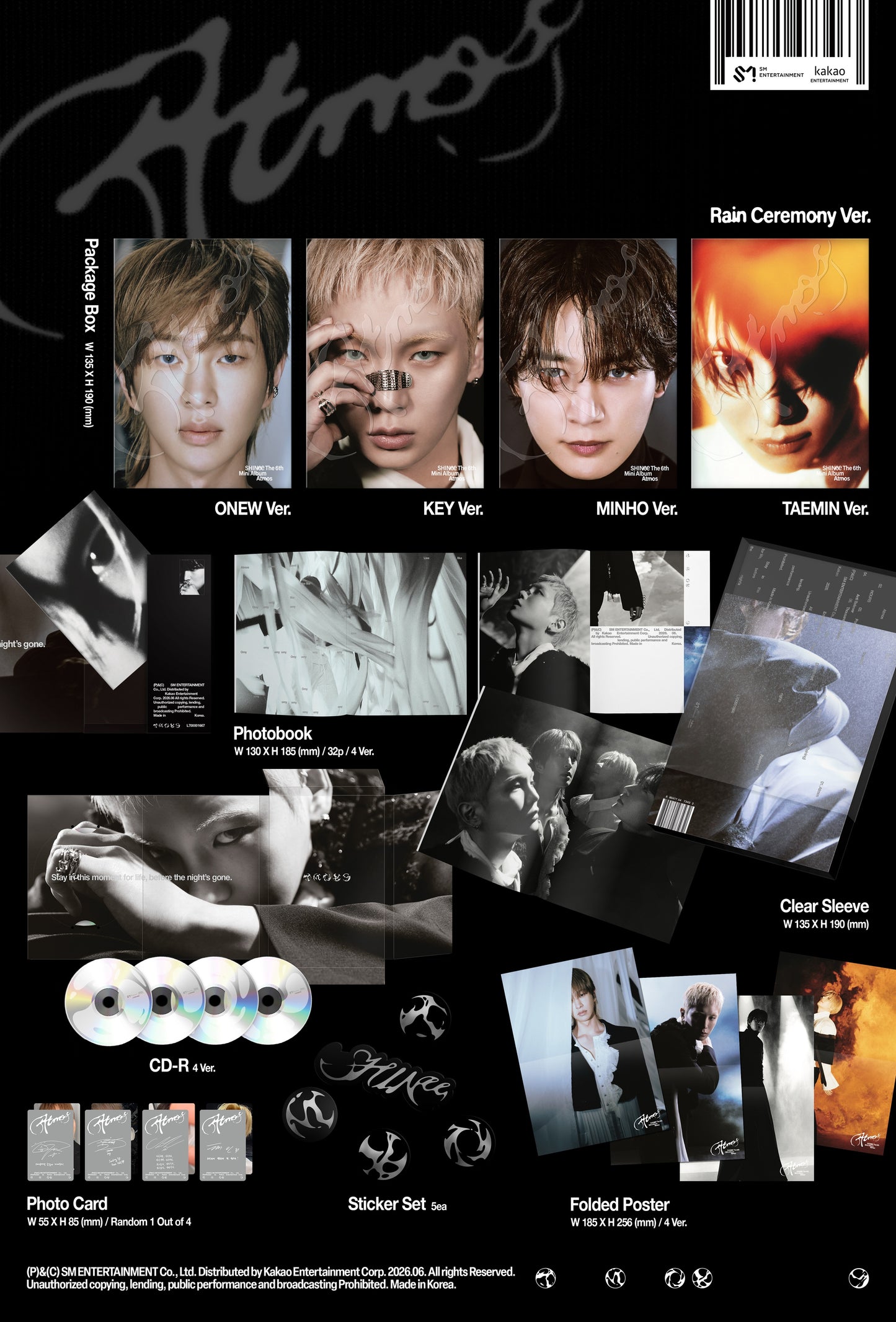 SHINee - 6TH MINI ALBUM [Atmos]  (RaIn Ceremony Ver.)
