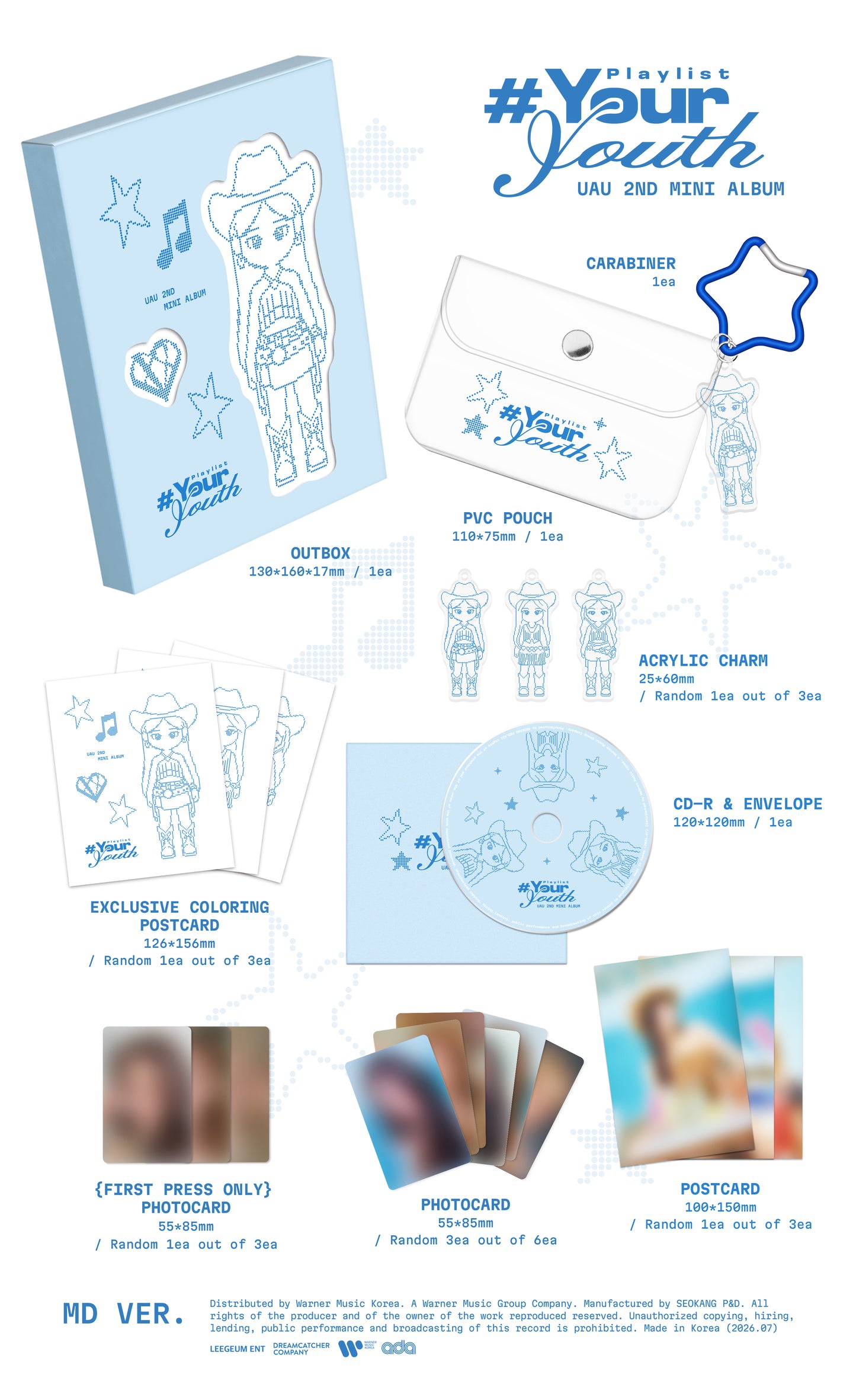 UAU - 2ND MINI ALBUM[Playlist #Your Youth] (MD VER.)